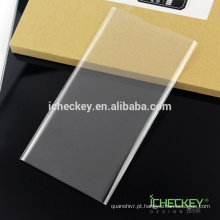 Alta qualidade Sem bolha Sem bordas brancas Anti choque 3D curvo protetor de tela de vidro temperado para Blackberry priv Fabricante